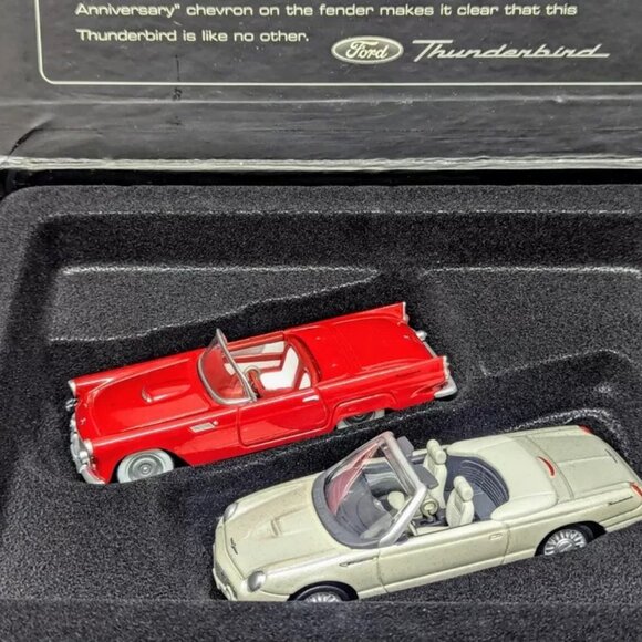 Hallmark Keepsake Thunderbird 50th Anniversary 1955 & 2005 Ornaments NIB NEW - Picture 3 of 4